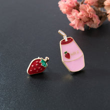 Load image into Gallery viewer, Strawberry and Milk Earrings - The Lab