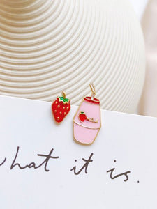Strawberry and Milk Earrings - The Lab